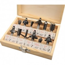 Set 12 freze profilate pentru lemn tija 6 mm HIKOK..